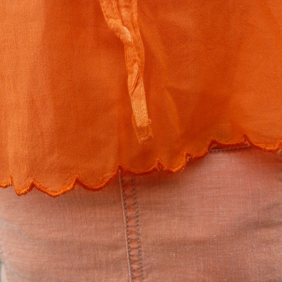 Exotic Tangerine Ruby N Style Bohemian Blouse - Picture 5 of 7